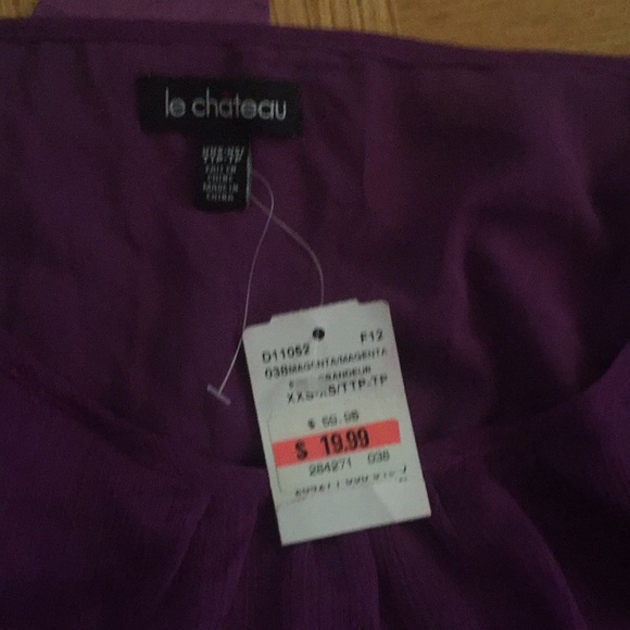 purple Le Chateau top - Picture 3 of 3